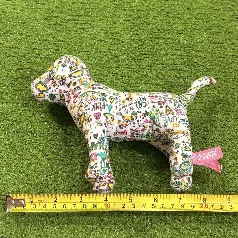 VTG Y2k Victoria's Secret Collectible Pink Plush Stuffed Mini Dog Small Toy
